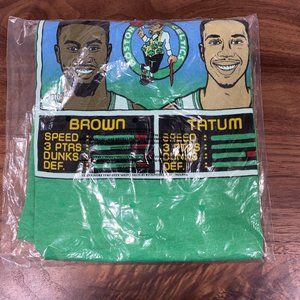 HOMAGE NBA Jam Brown and Tatum Boston Celtics Green Tee